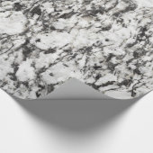 Granitstruktur | Hintergrund aus schwarzem Marmor Geschenkpapier (Ecke)