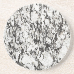 Granitstruktur   Hintergrund aus schwarzem Marmor Getränkeuntersetzer