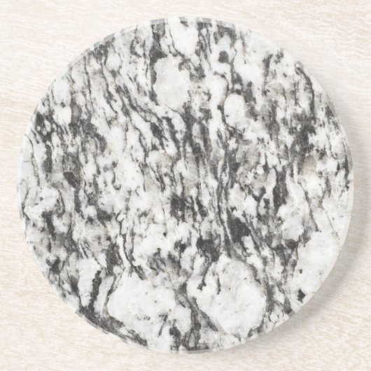 Granitstruktur | Hintergrund aus schwarzem Marmor Getränkeuntersetzer (Vorne)