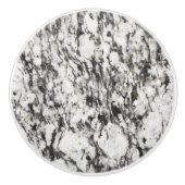 Granitstruktur | Hintergrund aus schwarzem Marmor Keramikknauf (Vorderseite)