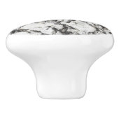 Granitstruktur | Hintergrund aus schwarzem Marmor Keramikknauf (Seitenansicht)