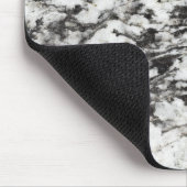 Granitstruktur | Hintergrund aus schwarzem Marmor Mousepad (Ecke)