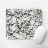 Granitstruktur | Hintergrund aus schwarzem Marmor Mousepad (Mit Mouse)