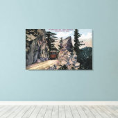 Granittor-Ansicht Leinwanddruck (Insitu (Holzboden))