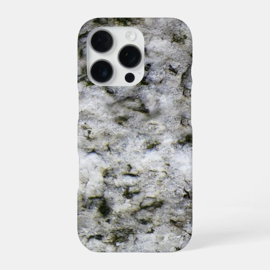 Granitweißer Felsen iPhone Hülle (Rückseite)