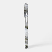Granitweißer Felsen iPhone Hülle (Linke Seite)