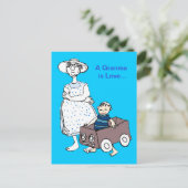 Granma ist Liebe Postkarte (Stehend Vorderseite)