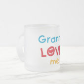 Granma Lieben T - Shirt und Geschenke Mattglastasse (Vorderseite Links)
