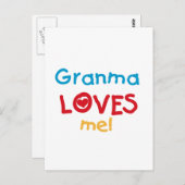 Granma Lieben T - Shirt und Geschenke Postkarte (Vorne/Hinten)