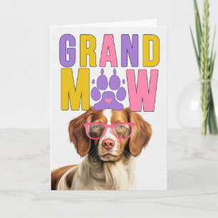 GranMAW Brittany Spaniel GrandDOG Großelterntag Feiertagskarte