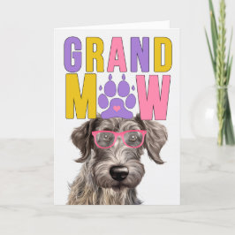 GranMAW Scottish Deerhound DOG Großeltern Day Feiertagskarte