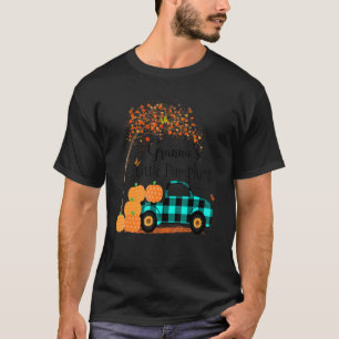 Granna S Little Pumpkins LKW Karierter Herbst Grün T-Shirt