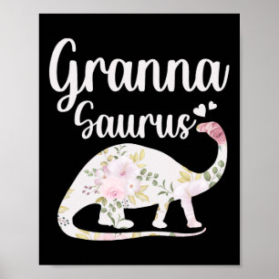 Granna Saurus Oma Muttertag Erntedankfest Ch Poster