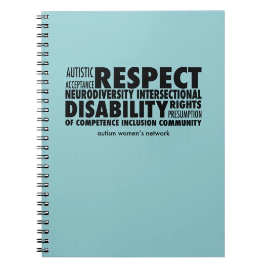 GRANNE Wort-Wolken-Notizbuch Notizblock (Vorderseite)