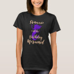 Grannie of the Birthday Mermaid Daughter Bday Girl T-Shirt<br><div class="desc">Grannie of the Birthday Mermaid Daughter Bday Girl Birthdate</div>