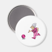 Grannies Bowling Liga Magnet (Vorderseite/Rückseite)