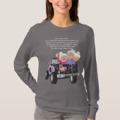 Grannies Ride Gray Long Sleeve T - Shirt (Vorderseite)