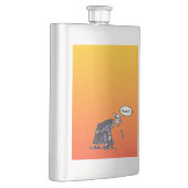 Grannspitz-Messkolben aus nicht rostendem Stahl Flachmann (Rechts)