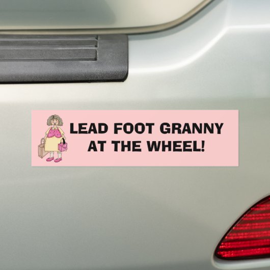 GRANNY AM RÄDER! Autoaufkleber (Auf Auto)