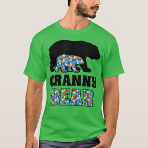 Granny Bear Autismus Bewusstsein T-Shirt