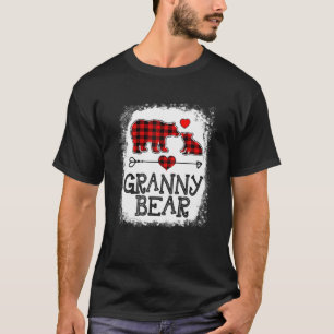 Granny Bear Christmas Pajama Red Kariert Buffalo F T-Shirt