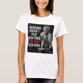 Granny Beer Pong, T - Shirt
