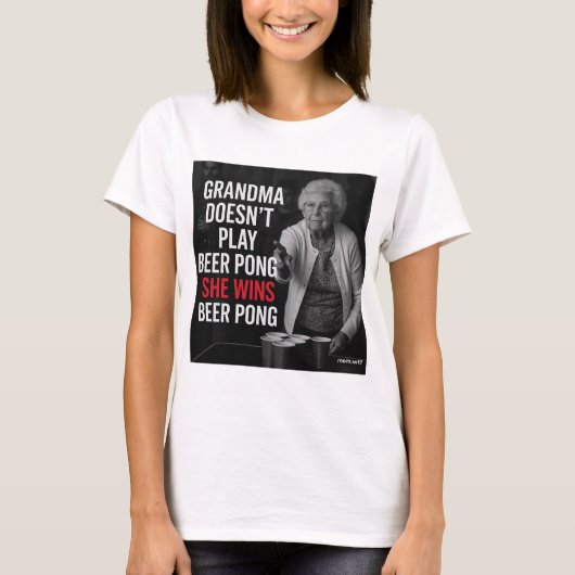 Granny Beer Pong, T - Shirt (Vorderseite)