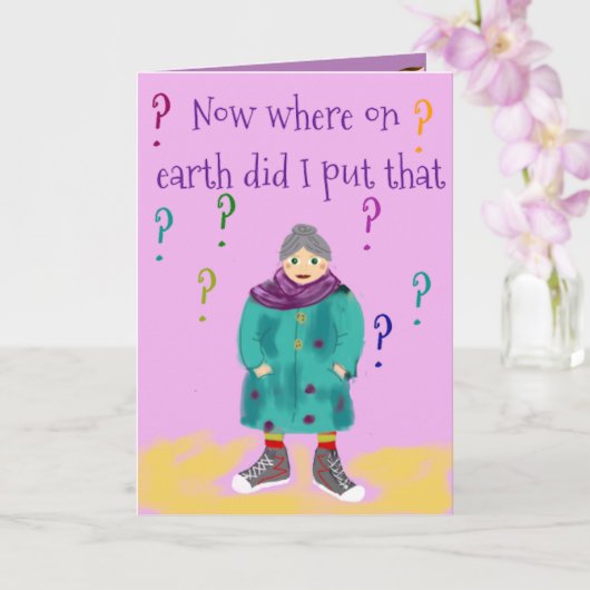 Granny Birthday Card Karte (Orchidee)
