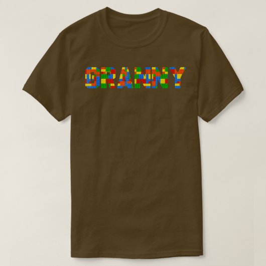 Granny Brick Builder Funny Blocks Master Builder  T-Shirt (Design vorne)