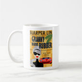 Granny Burns Rubber von Harper Lin Book Cover Tass Kaffeetasse (Links)