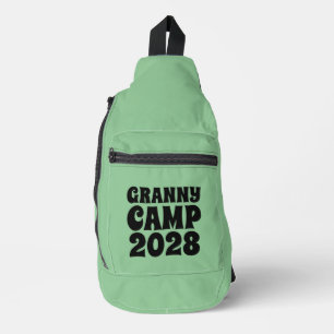 Granny Camp Retro Green Crossbody Bag