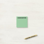 Granny Camp Retro Grüner Text Post-it Klebezettel (Auf Schreibtisch)