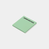 Granny Camp Retro Grüner Text Post-it Klebezettel (angewinkelt)