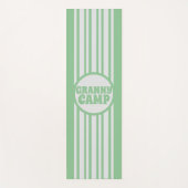 Granny Camp Retro Grüner Text Yogamatte (Vorderseite)