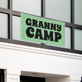 Granny Camp Retro Text Banner (Äußeres Gebäude)
