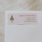 Granny Chic Coquette Christmas Tree Return Address
