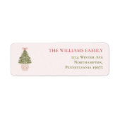 Granny Chic Coquette Christmas Tree Return Address (Vorne)