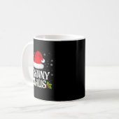 Granny Claus Christmas Lights Santa Pajama Family  Kaffeetasse (Vorderseite Links)