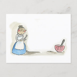 Granny Cooks Postkarte