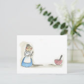 Granny Cooks Postkarte (Stehend Vorderseite)