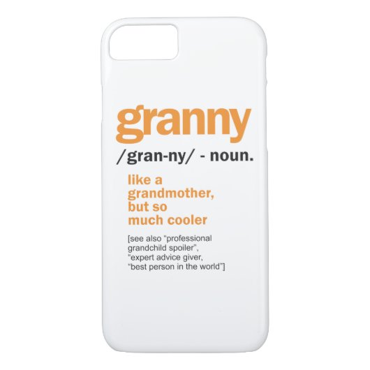 Granny Definition Großartiges Geschenk Case-Mate iPhone Hülle (Rückseite)