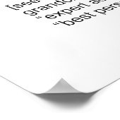 Granny Definition Großartiges Geschenk Poster (Ecke)