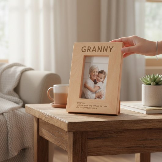 Granny Definition Laser Etted Picture Frame Geätzte Rahmen