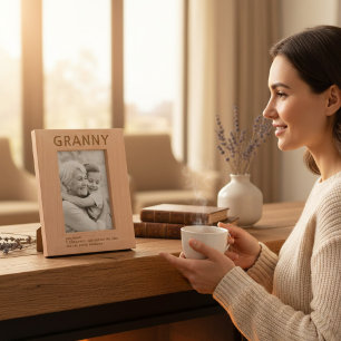 Granny Definition Laser Etted Picture Frame Geätzte Rahmen