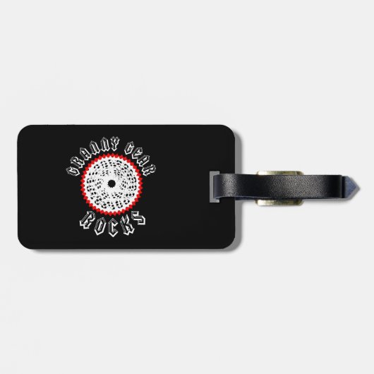 Granny Gear Rocks Cycling Gepäckanhänger (Rückseite horizontal)