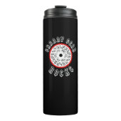 Granny Gear Rocks Cycling Thermosbecher (Vorderseite)