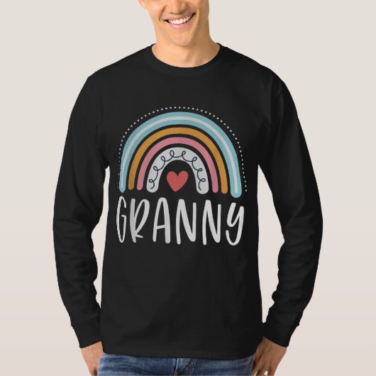 Granny Geschenke für Oma Familie Regenbogen Graphi T-Shirt (Vorderseite)