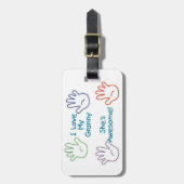 Granny Hands Gepäckanhänger (Vorderseite vertikal)