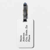 Granny Hands Gepäckanhänger (Rückseite vertikal)