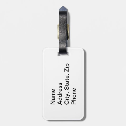 Granny Hands Gepäckanhänger (Rückseite vertikal)